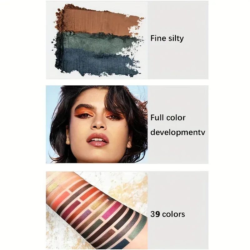 39 色のアイシャドウ パレット プロフェッショナル マット シマー スパンコール仕上げ 防水 長持ち ステージ パフォーマンス用 CO:03