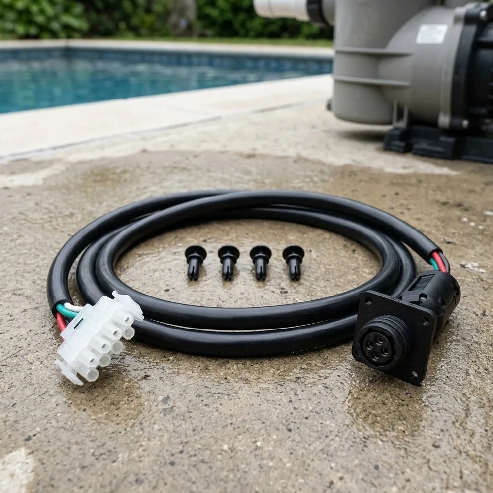 520724 Pool Power Cord Assembly 1.5m Black 4-Pin Connector For Pentair Intellichus Salt Chlorinator Electrical Cable Parts