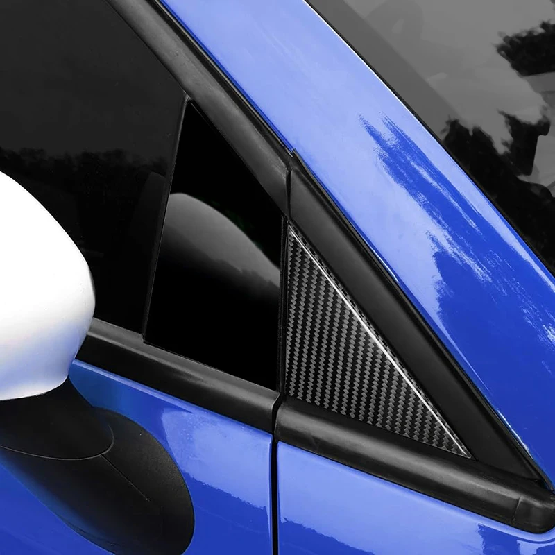 

Equipment Smart Library Shasha Carbon Fiber Real Exterior Accessories A-pillar Triangular Window Panel For Fiat 500/500 Abarth R