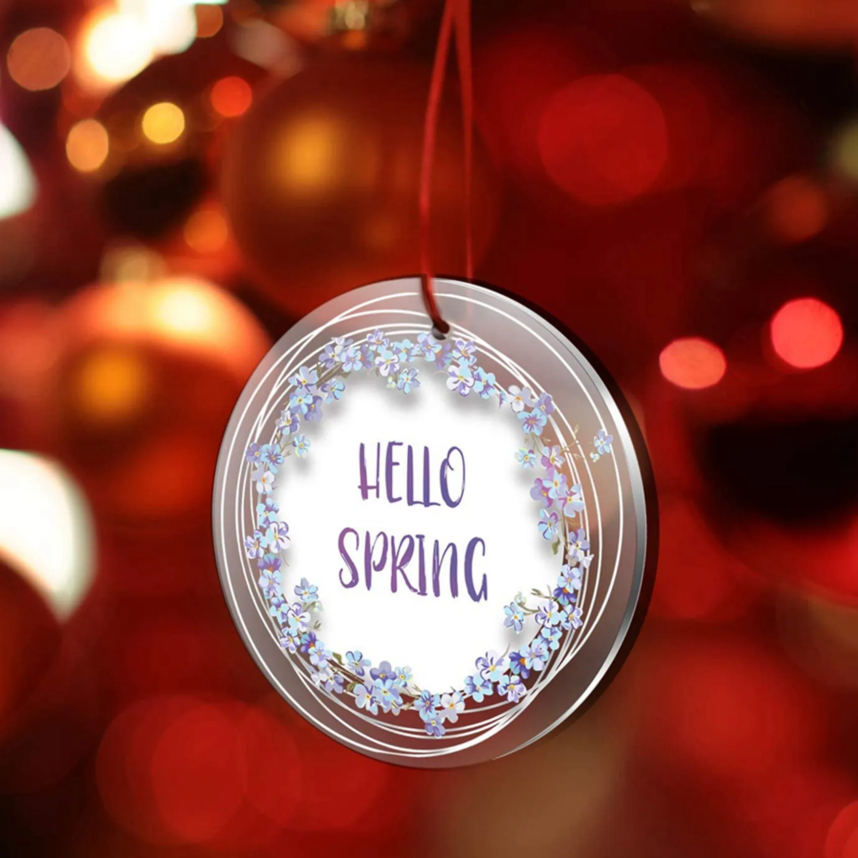 ABWR-200 قطعة سلاسل مفاتيح من الأكريليك الشفاف مقاس 2 بوصة مع فتحة، قرص أكريليك متين مثالي للحرف اليدوية (سمك 1/8 بوصة)