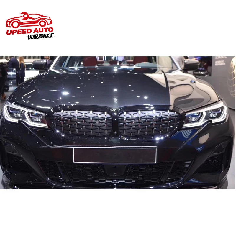 Suitable for BMW 3 Series G20 G28 early-stage upgrade to the starry sky style carbon fiber grille body kit
