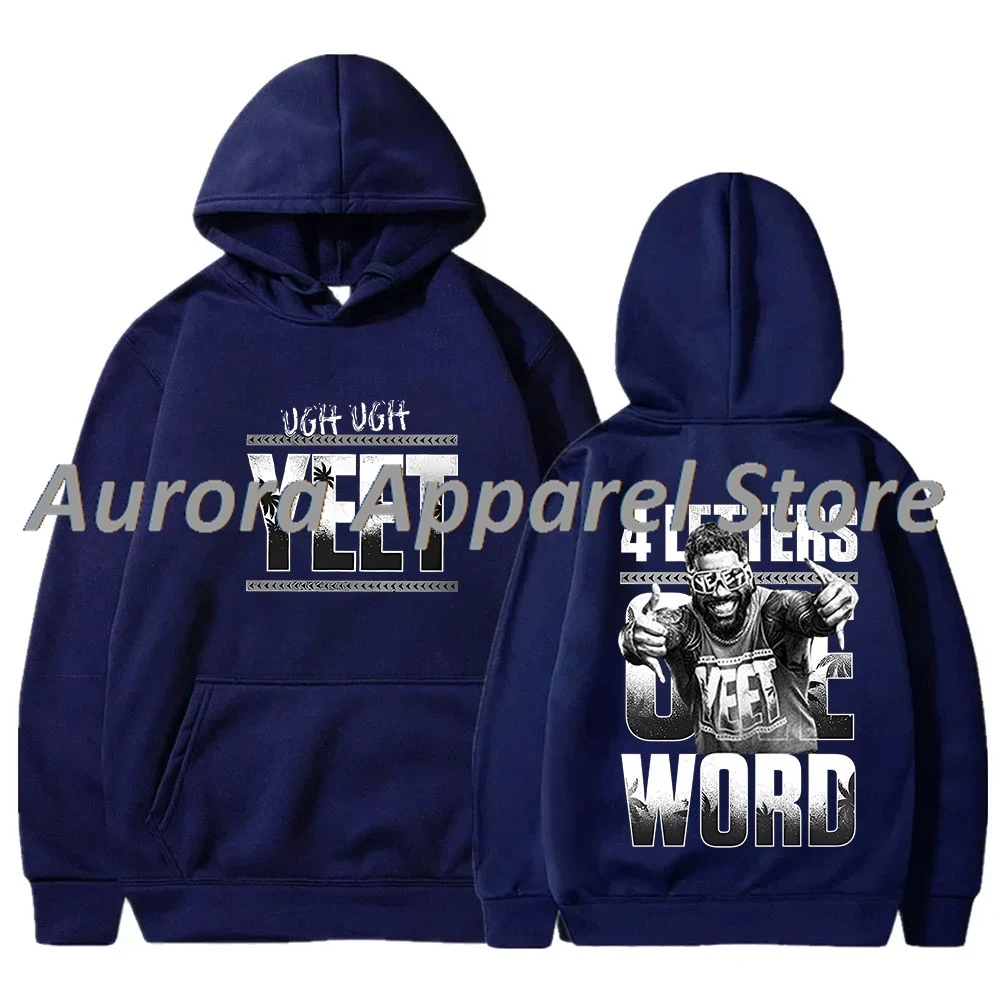 Jey Uso أربعة حروف كلمة واحدة Yeet شعار هوديس تأثيري النساء الرجال أزياء بلوزات طويلة الأكمام