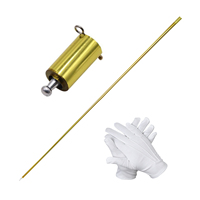 130cm Magician Wand Tricks Portable Pocket Magic Staff Stainless Steel Retractable Magic Tricks Accessories Martial Arts Prop