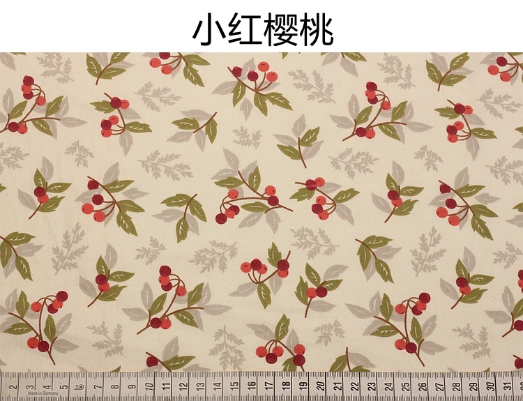 160 x 50 cm roter Baumwoll-Twill-bedruckter Stoff, handgefertigte DIY-Kleidung, Heim- und Bettwäsche, Kinderkleidung, Nähtuch – Detail 4