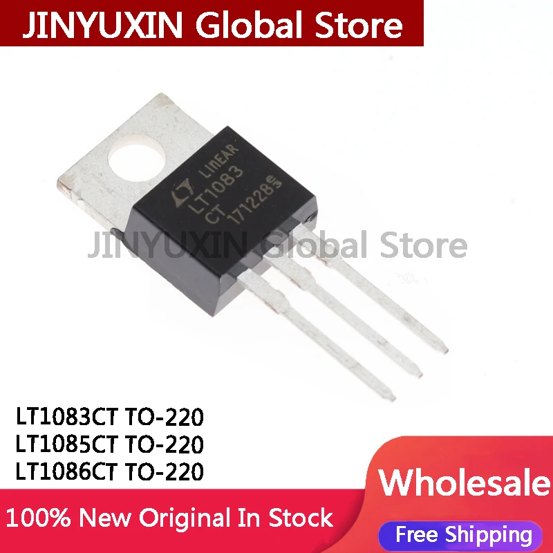 10 peças novo 100% qualidade lt1085ct lt1085 lt1083ct lt1083 lt1086ct lt1086 to-220 regulador de tensão de três terminais