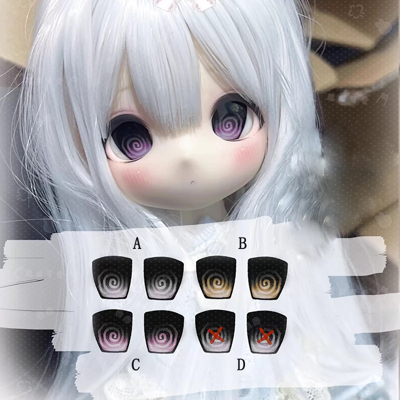 

Акриловые BJD глаза с эффектом металлик, Dizzy Eyes 10 мм-24 мм для масштаба 1/12, 1/8, 1/6, 1/4, 1/3, аксессуары для кукол SD