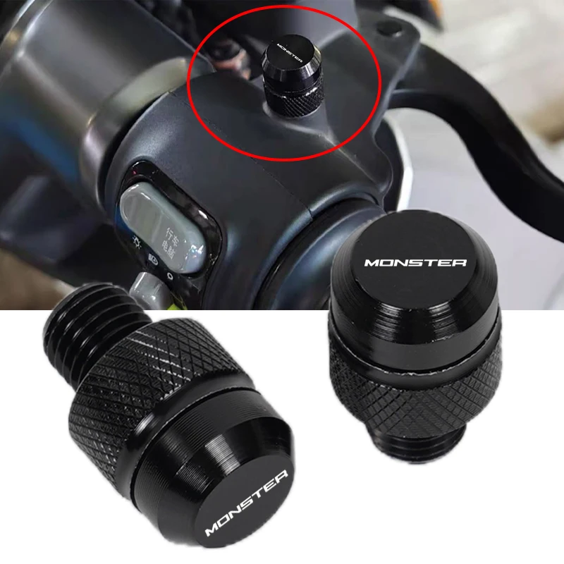 

Мотоциклетные заглушки для зеркал с ЧПУ, винты, болты, крышки для DUCATI Monster 950 SP 937 821 1200 1200S 2014-2025, аксессуары