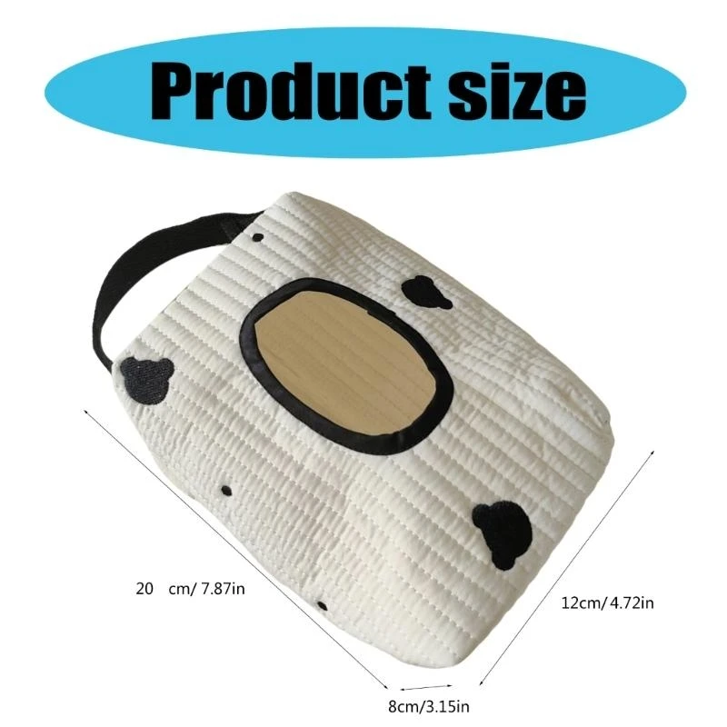 Baby Stroller Wet Wipe Holder Portable Tissue Organiser Case Dispenser Bag with Lanyard for Newborns Toddlers 15UB
