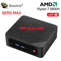 Beelink Mini PC SER5 Max AMD Ryzen 7 5800H DDR4 16G 500G NVME SSD 32G 500G SER5 Pro 32G 1T WiFi6 4K Type-C Gaming Mini Computer