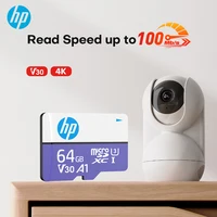 Tarjeta de memoria Original HP 64GB 128GB 256GB U3 4K tarjeta Micro SD SDXC UHS-I C10 A1 V30 TF Flash Microsd para altavoz HD Came