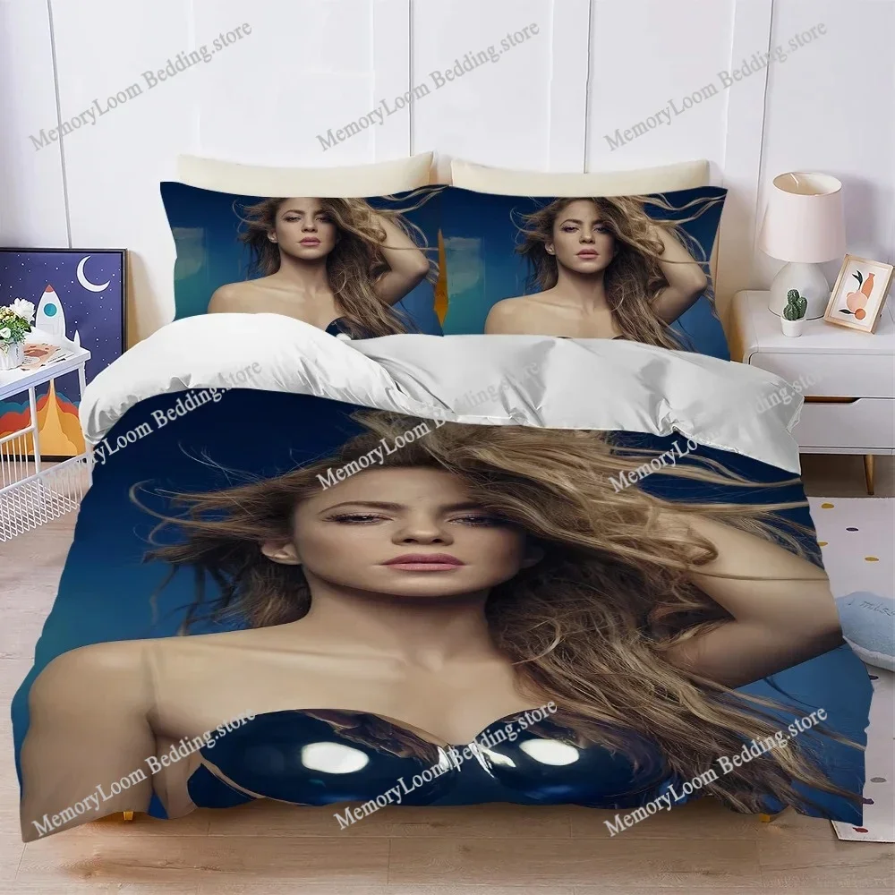 

Singer Shakira Music Duvet Cover Set Home Style Bedding Soft Laundry Cotton Bed Four Seasons Student Dormitory Home Textile