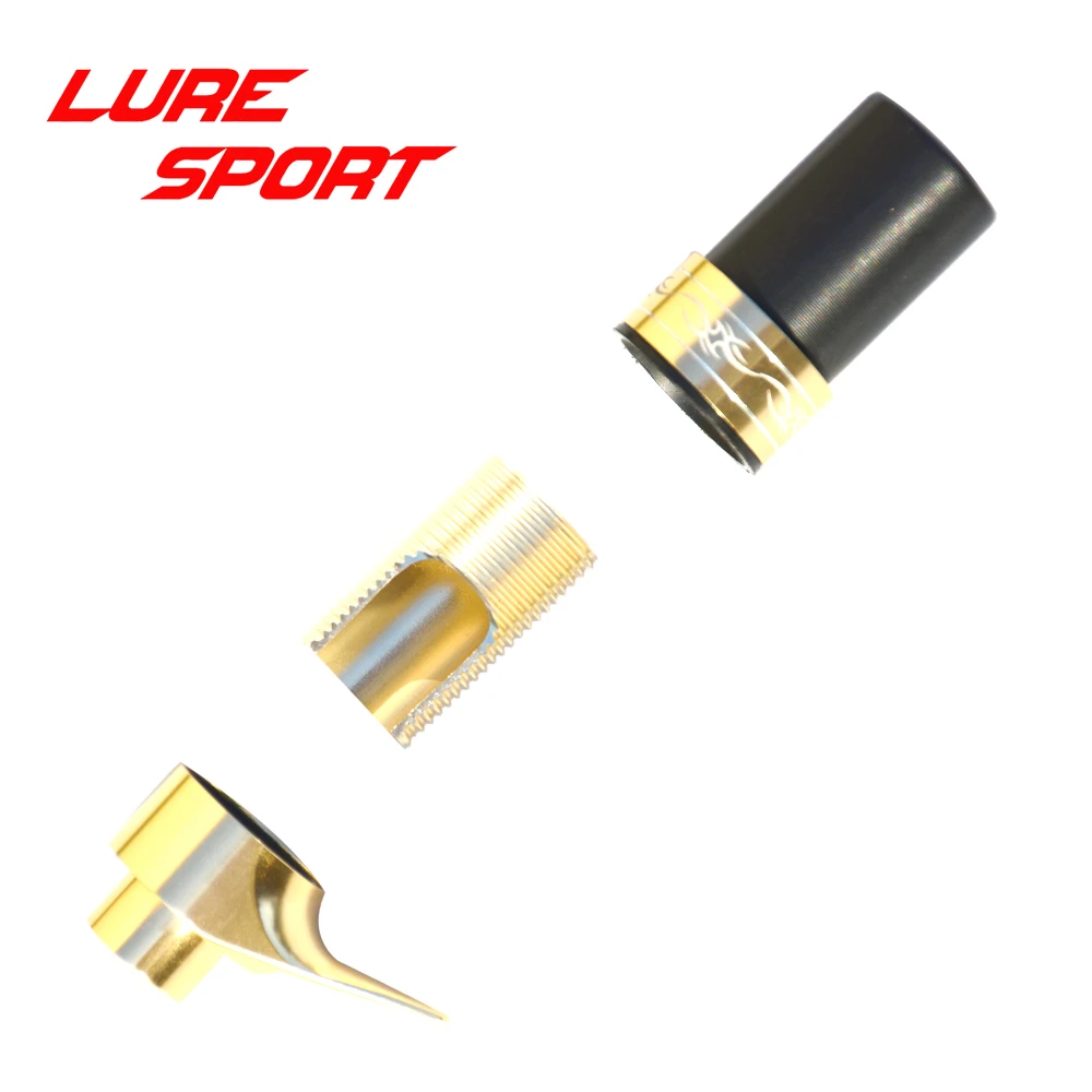 LURESPORT Gold Alu and plastic part Matt Black Grey Alu spin Cast part Reel Seat Rod Building Component Repair DIY Accessory