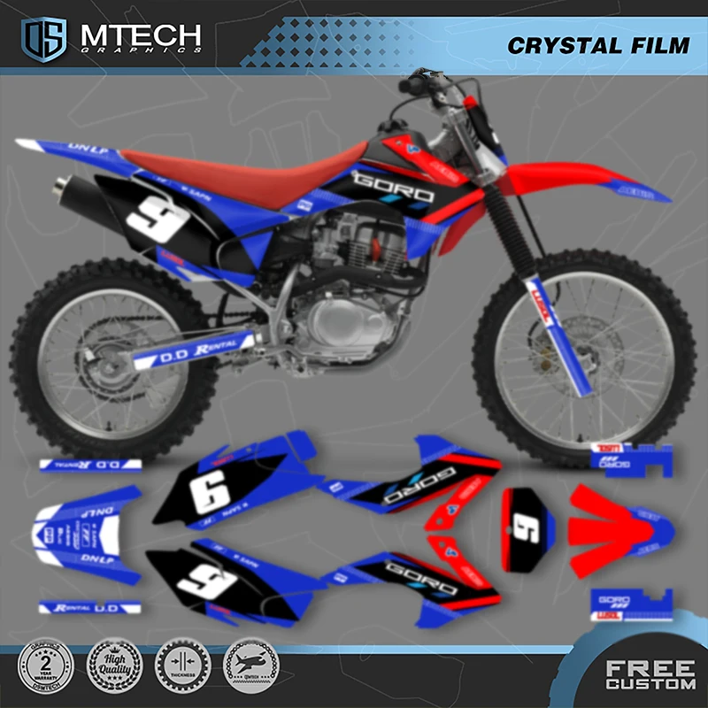 

DSMTECH пользовательские графические фоновые наклейки, наборы наклеек для HONDA CRF230 2015 2016 2017 2018 2019 2020 CRF150F 001