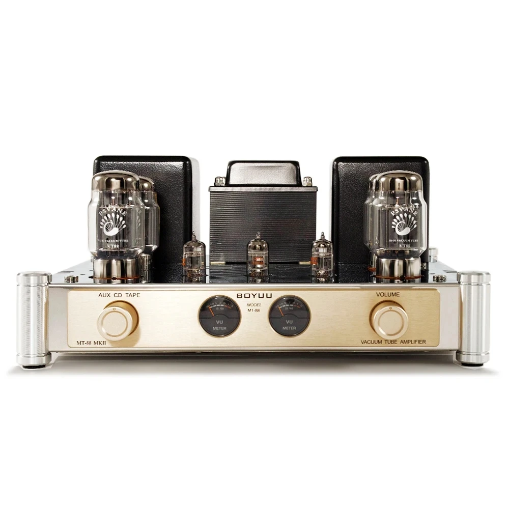 Sunbuck 12AU7 12AT7 KT88 Vacuum Tube Power Amplifier 12AT7 push-pull 12AU7 50W 2.0 KT88 Vacuum Tube Power Amplifier Audio