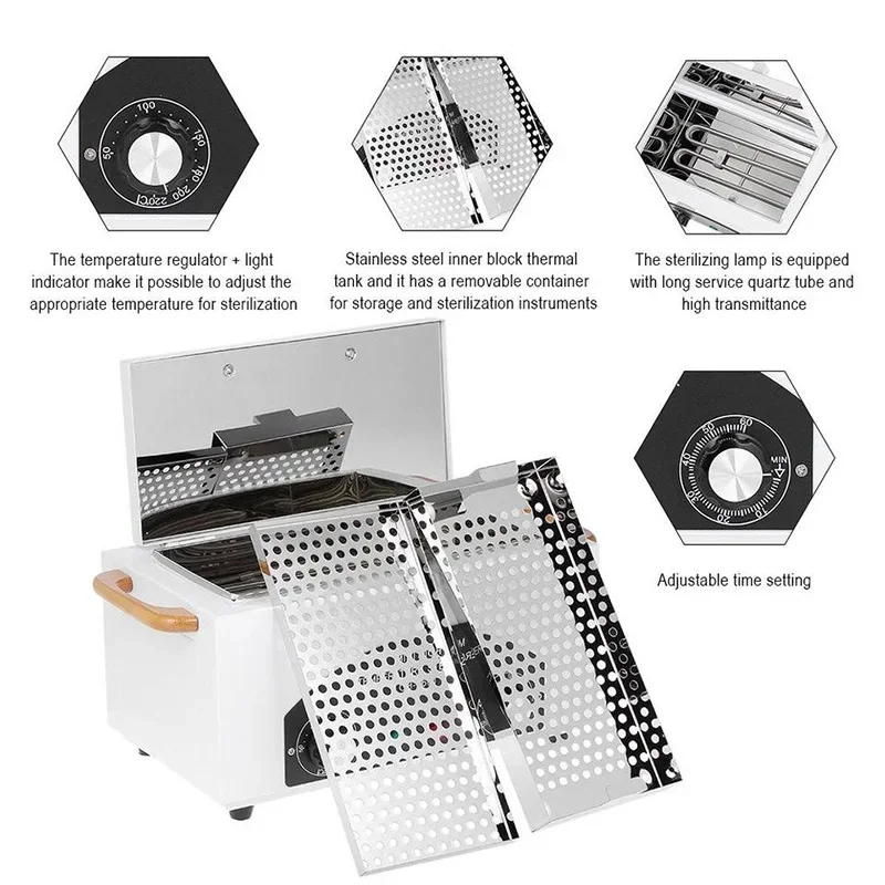 High Temperature Disinfection Box Nail Tool Sterilizer Dental Medical High-Temperature Heating Sterilization For Home Use