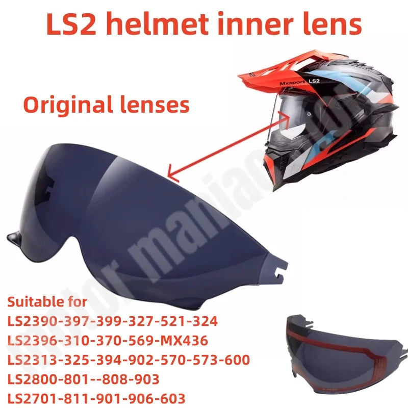 

LS2 Series Helmet Inner Lens Factory Helmet with Built-in Sunglasses Suitable for MX436/701/906 Multi Version Inner Lenses