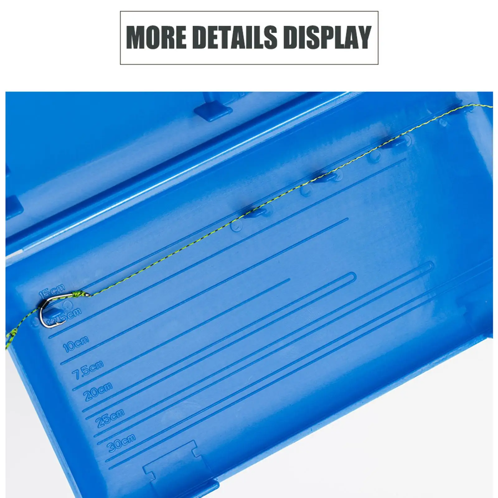 Carp Fishing Tackle Box Fly Fishing Box Waterproof Lightweight Double Sided Portable Jig Holder for Freshwater