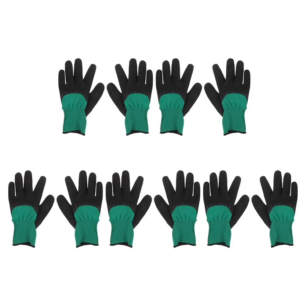 5Pairs Animal Handling Gloves Breathable Reusable Anti Bite Scratch Resistant for Small Pets Protection during Training Feeding