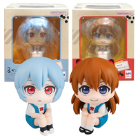 100CM Anime Evangelion Ayanami Rei Figure Souryuu Asuka Langley Look Up EVA Sitting Model Toy Doll Aciton Figure PVC Ornament