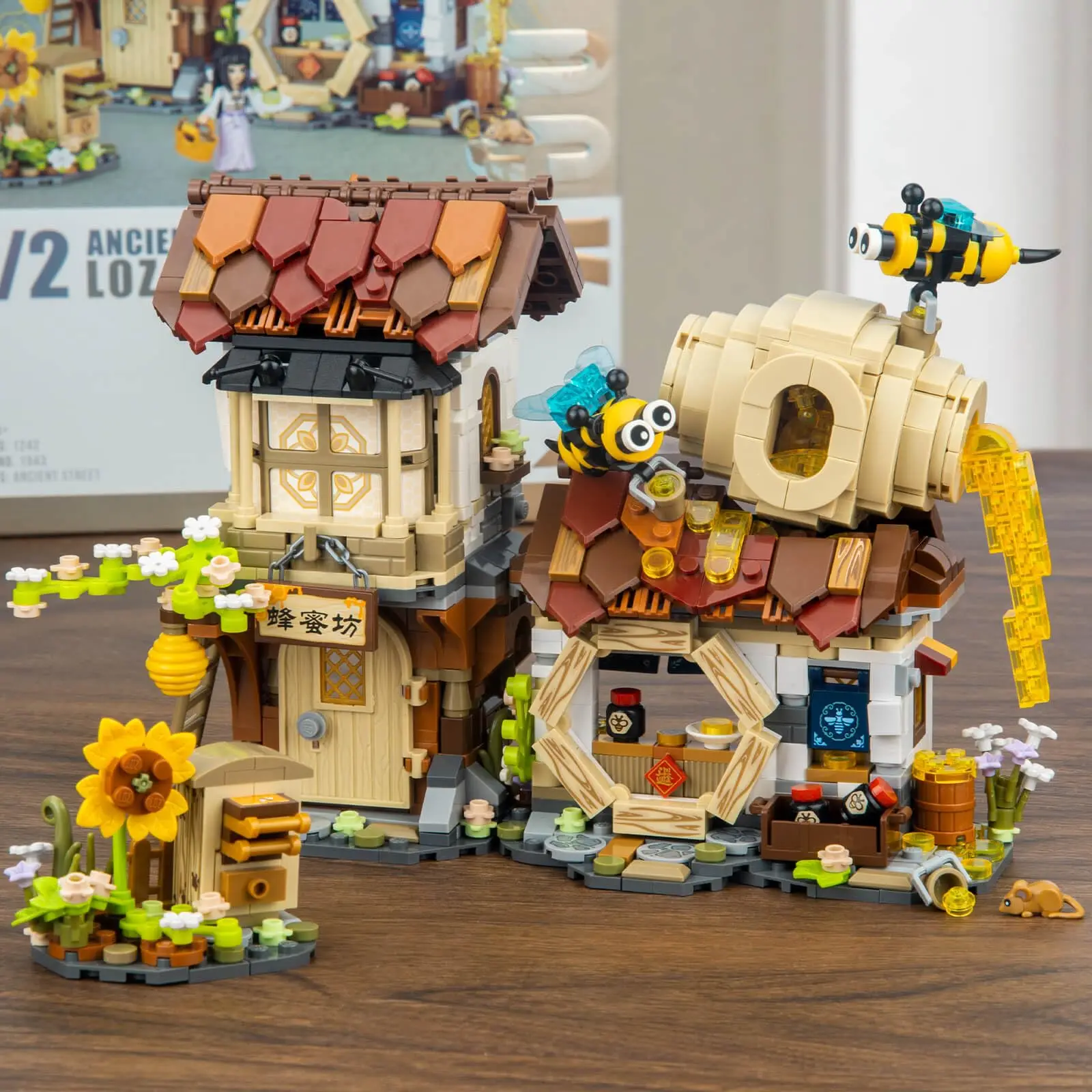 1242 pezzi Honey Workshop Mini set di costruzione MOC creativo fai da te simulazione architettura blocchi giocattolo da collezione per bambini 8-12 regali