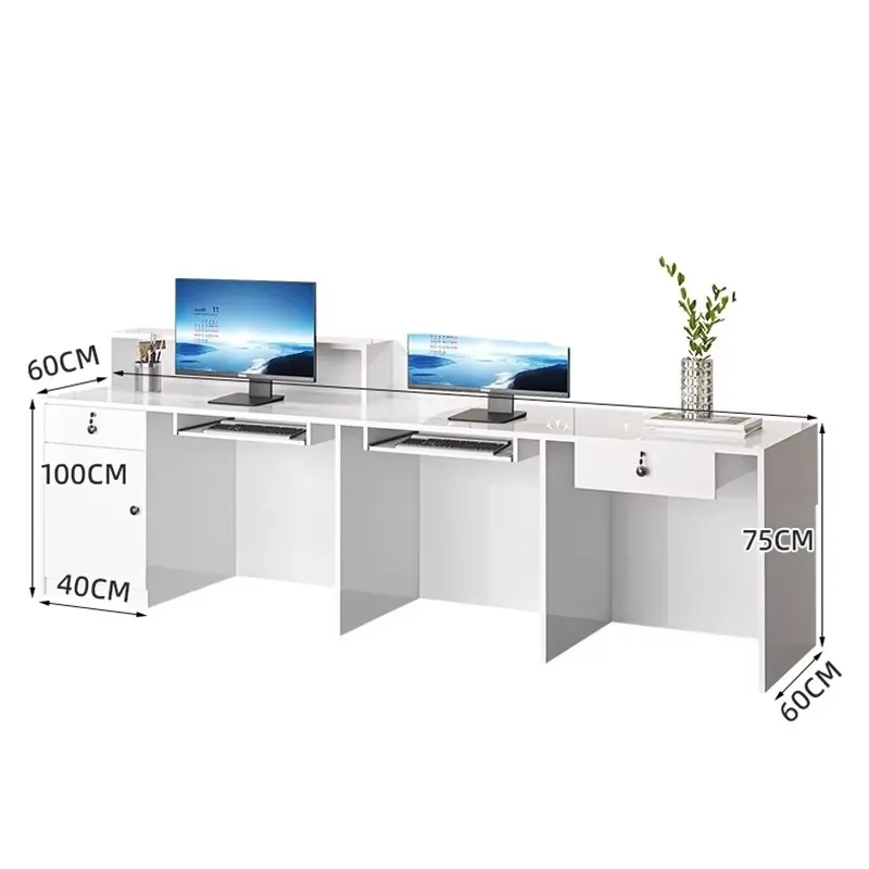 Bureaux De réception simples De luxe Senior Unique moderne Unique comptoir De Bar Salon classique Escritorio De réception meubles commerciaux