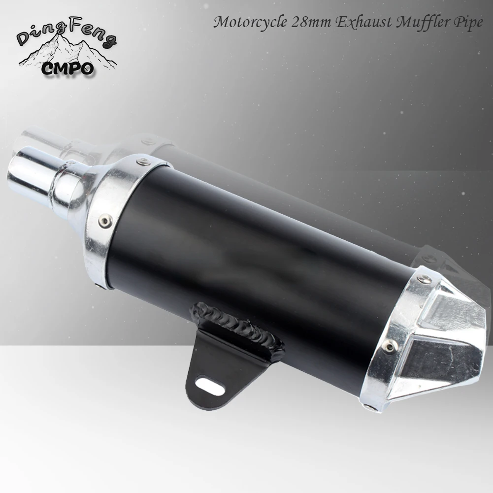 Motorcycle 28mm Exhaust Muffler Pipe For Kawasaki KXL BBR TTR 50cc 110cc 125cc 140cc 150cc250cc Universal Pit Dirt Bike ATV Quad