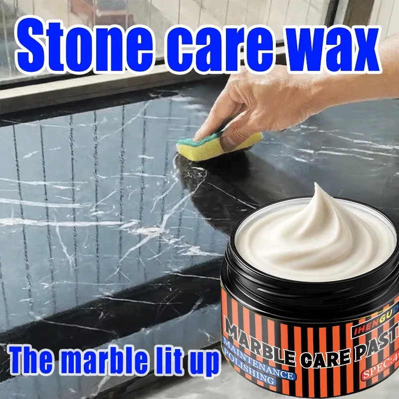 40G Marble Care Paste Stone Polishing Maintenance Wax for Countertops Floors Polished Stone Surfaces