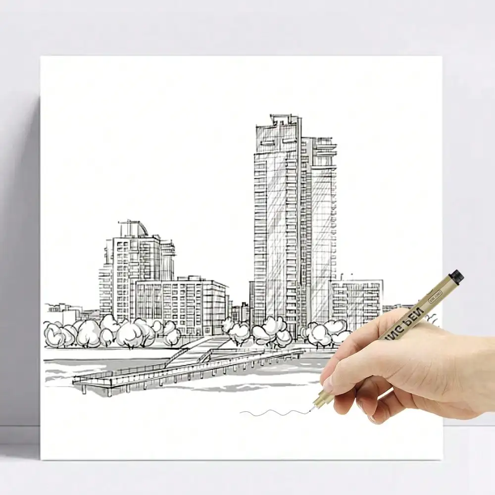 12Sizes Drawing Pens Waterproof Ink Fineliner Pens For Journaling And Writing Fine Line Art Pens For Detailing Drawing Sketching