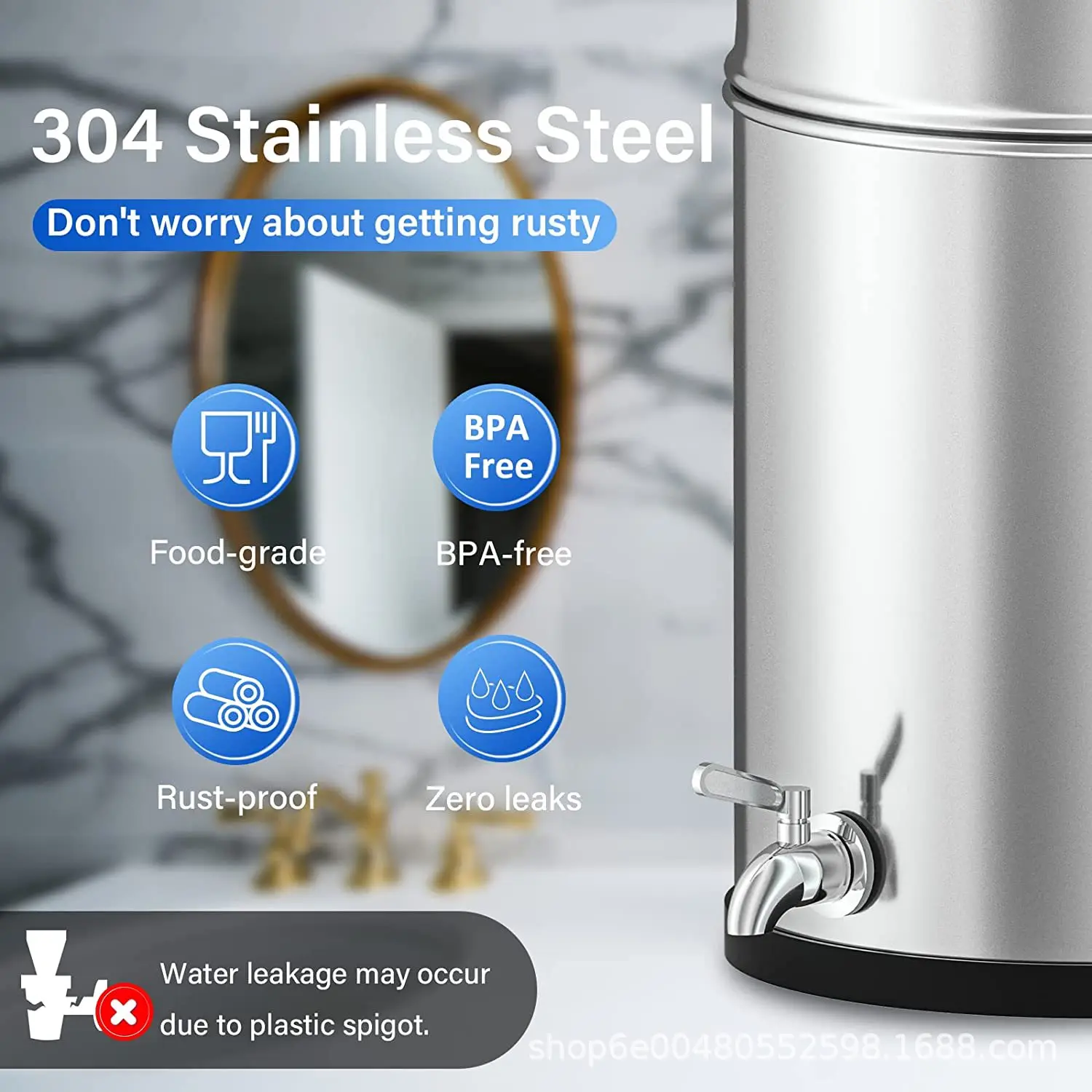 

Outdoor emergency water purification filter bucket, steel gravity water purifier, household water purifier, direct dri