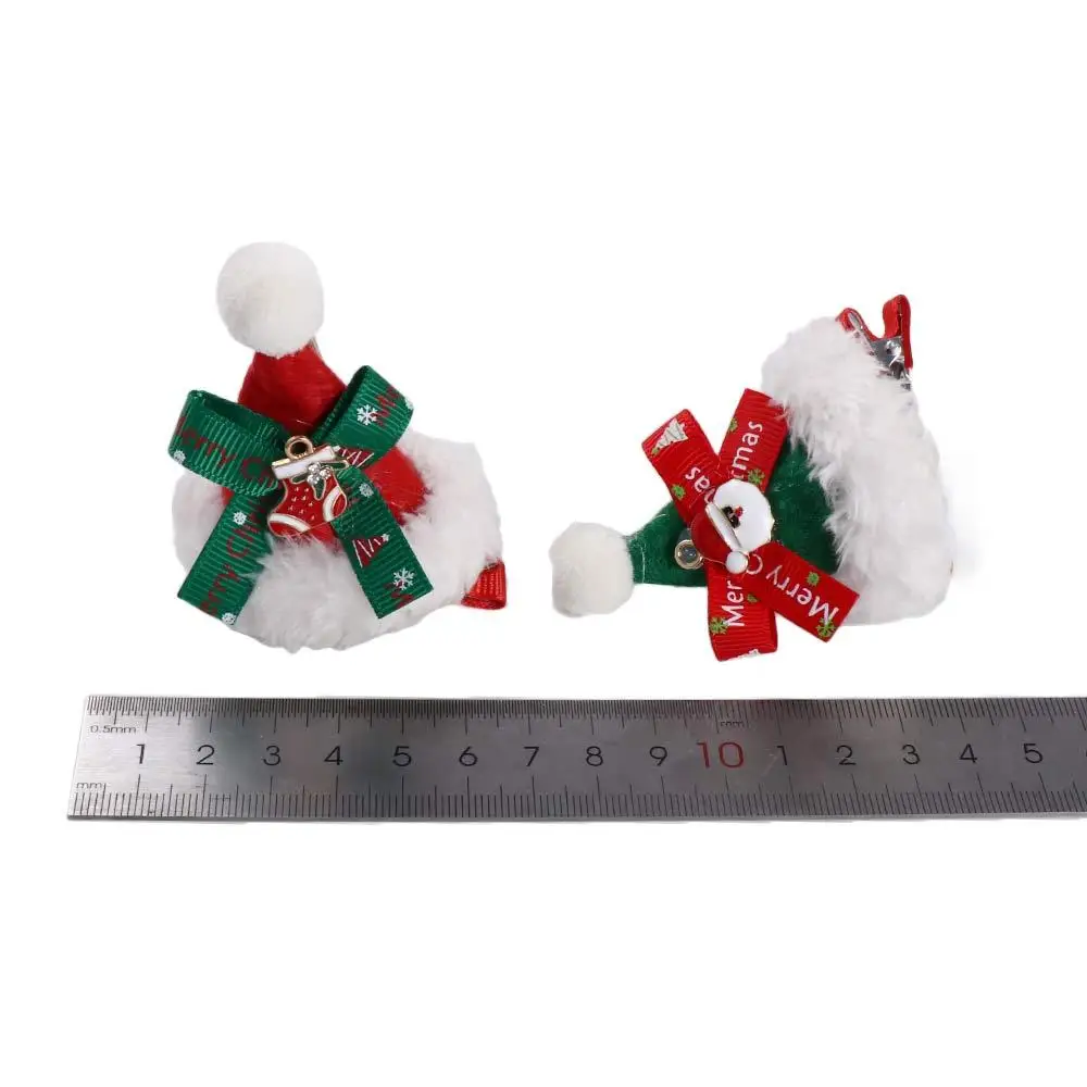 Casquette flocon de neige rouge BarCord Bowvétérans t pour enfants, pince à cheveux coréenne, accessoires pour cheveux, chapeau de Noël, épingle à cheveux, déguisement de Noël