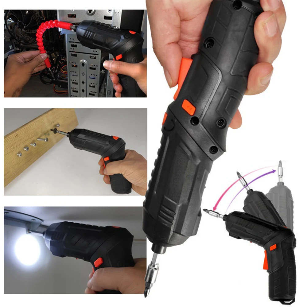 4.2V Electric Screwdriver Set Cordless Drill USB Rechargeable Battery Mini Wireless Power Driver Tools for Repair Assembly