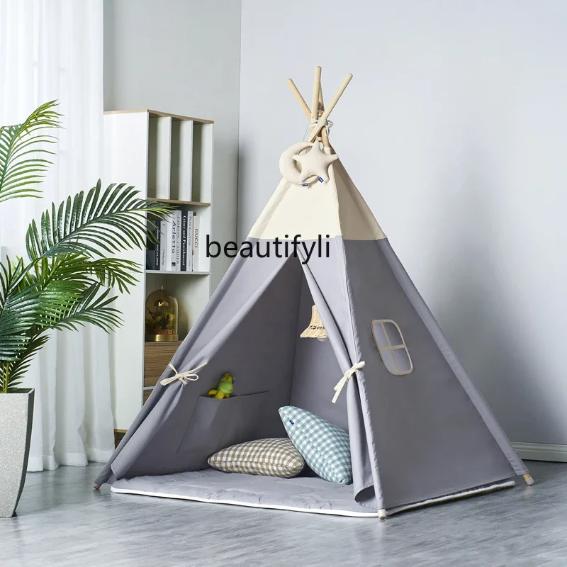 

Nordic style children's tent boys and girls toy house baby indoor game house