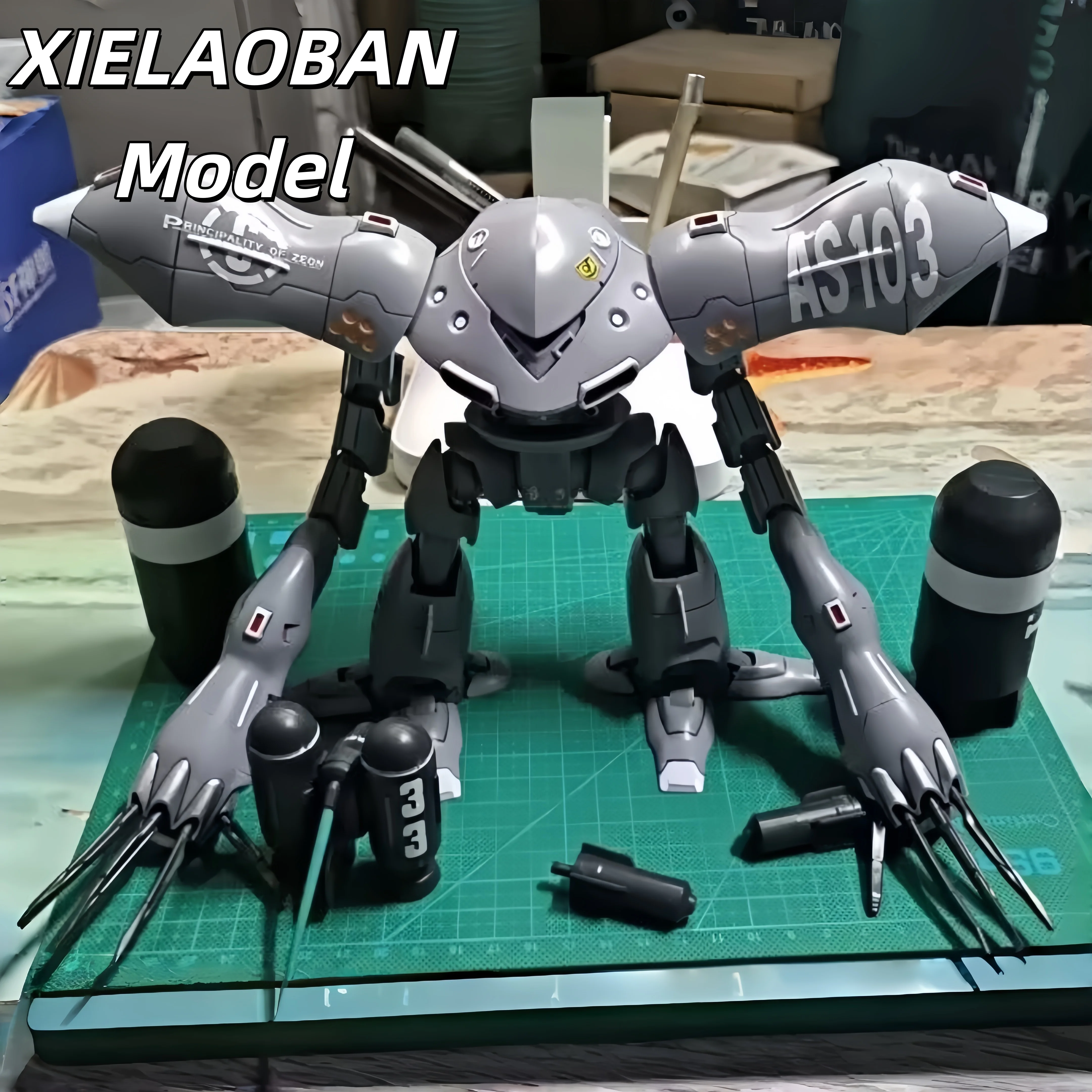 

Xielaoban Msm-03c Hygogg Grey Hygogg Uc Assembly Model Kits 1/100 Hg Enlarged Version Action Figure Robot Plastic Model Toys