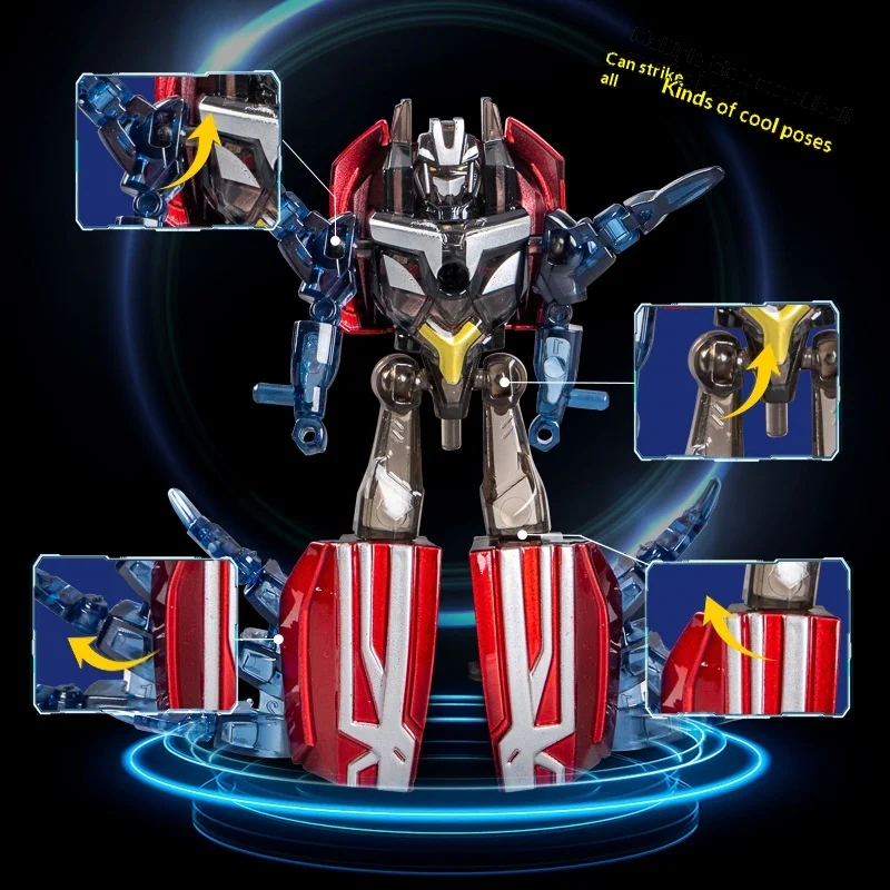 Robô Inseto Transformável de Liga Genérica, Articulado e Posicionável, Brinquedo Mecha Combinável para Crianças do Ensino Fundamental