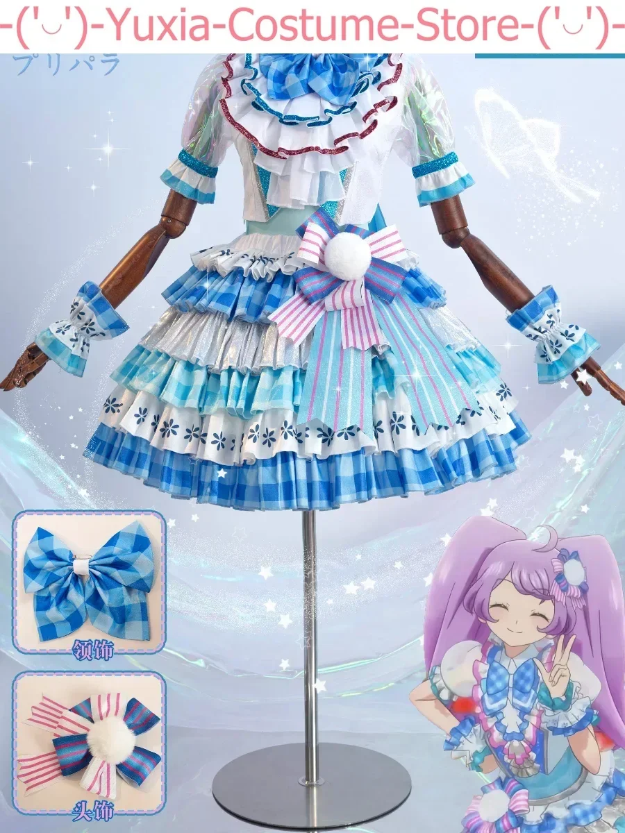 Pripara Manaka Laala Blue And White Dress Women Cosplay Costume Cos Game Anime Party Uniform Hallowen Play Role Clothes Clothing