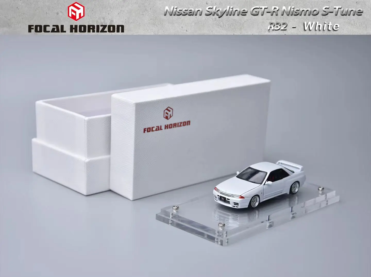 

Focal Horizon 1/64 Skyline GT-R R32 Nismo S-Tune Model Car Vintage Cars Diecast Vehicle Collection Model With Display Case