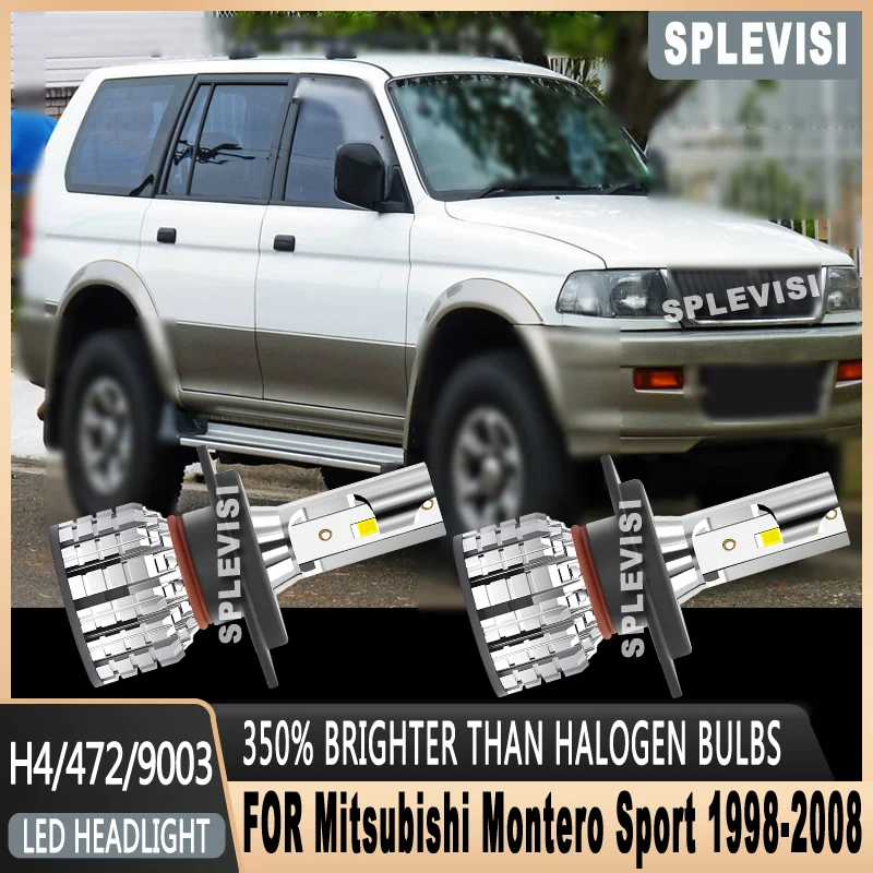 

Улучшенная безопасность ночного вождения, светодиодные лампы для автомобильных фар для Mitsubishi Montero Sport 1998, 1999, 2000, 2001, 2002, 2003, 2004, 2005-2008