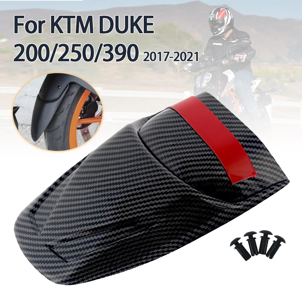 

Для DUKE 200 DUKE 250 DUKE 390 DUKE 790 2017 2018 2019 2020 2021 удлинитель переднего крыла мотоцикла, карбоновый вид