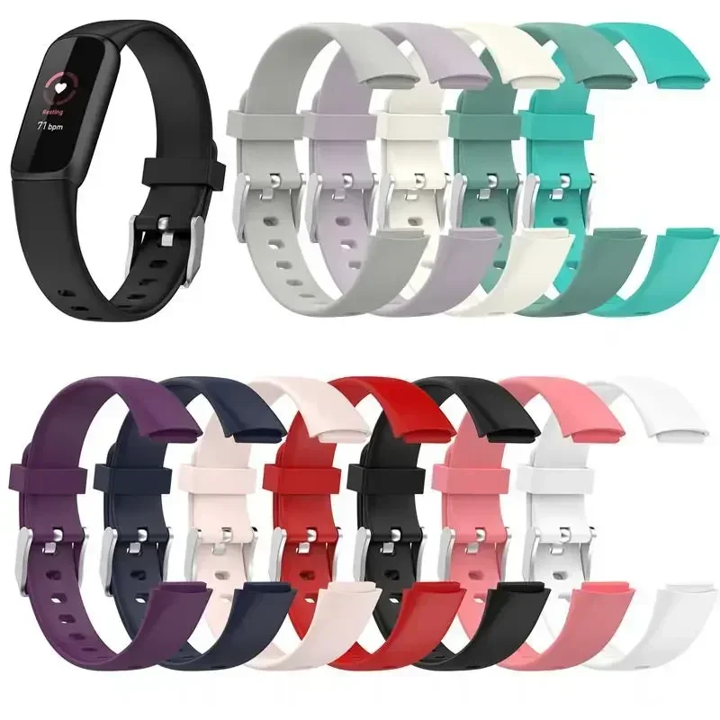 Silicone Band For Fitbit Luxe Strap Soft WristStrap For Fitbit Luxe Smart Band Bracelet Watch Strap Pulsera Belt Accessories
