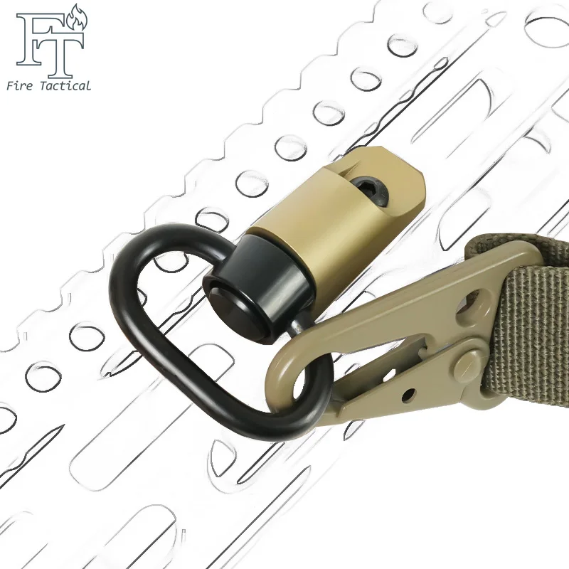 CNC Taktische 45-Grad-QD-Schultergurt-Halterung Express-Setup QD-Drehadapter Schultergurt-Metallbasis Jagdzubehör Passend für 20mm Schiene – Detail 6