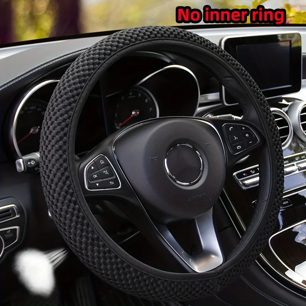 Three-dimensional Mesh Breathable Sweat-absorbing Comfortable Car Steering Wheel Cover Without Inner Ring For 38mm  Auto Parts