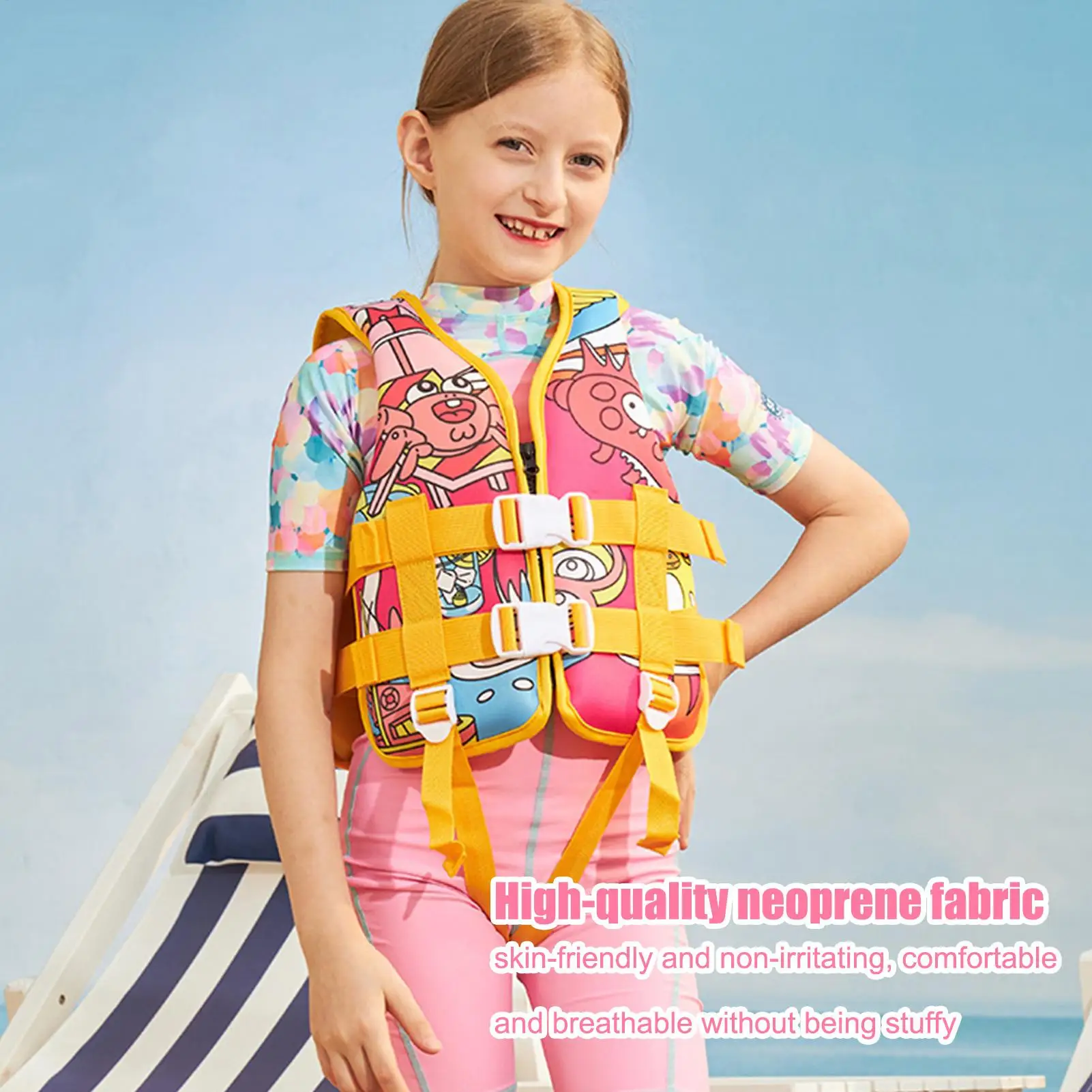 Chaleco de piscina para bebé, chaleco flotante de seguridad para piscina, playa, ligero, ajustable, juguetes para jugar en el agua, soporte de seguridad para el hogar, gimnasio y escuela