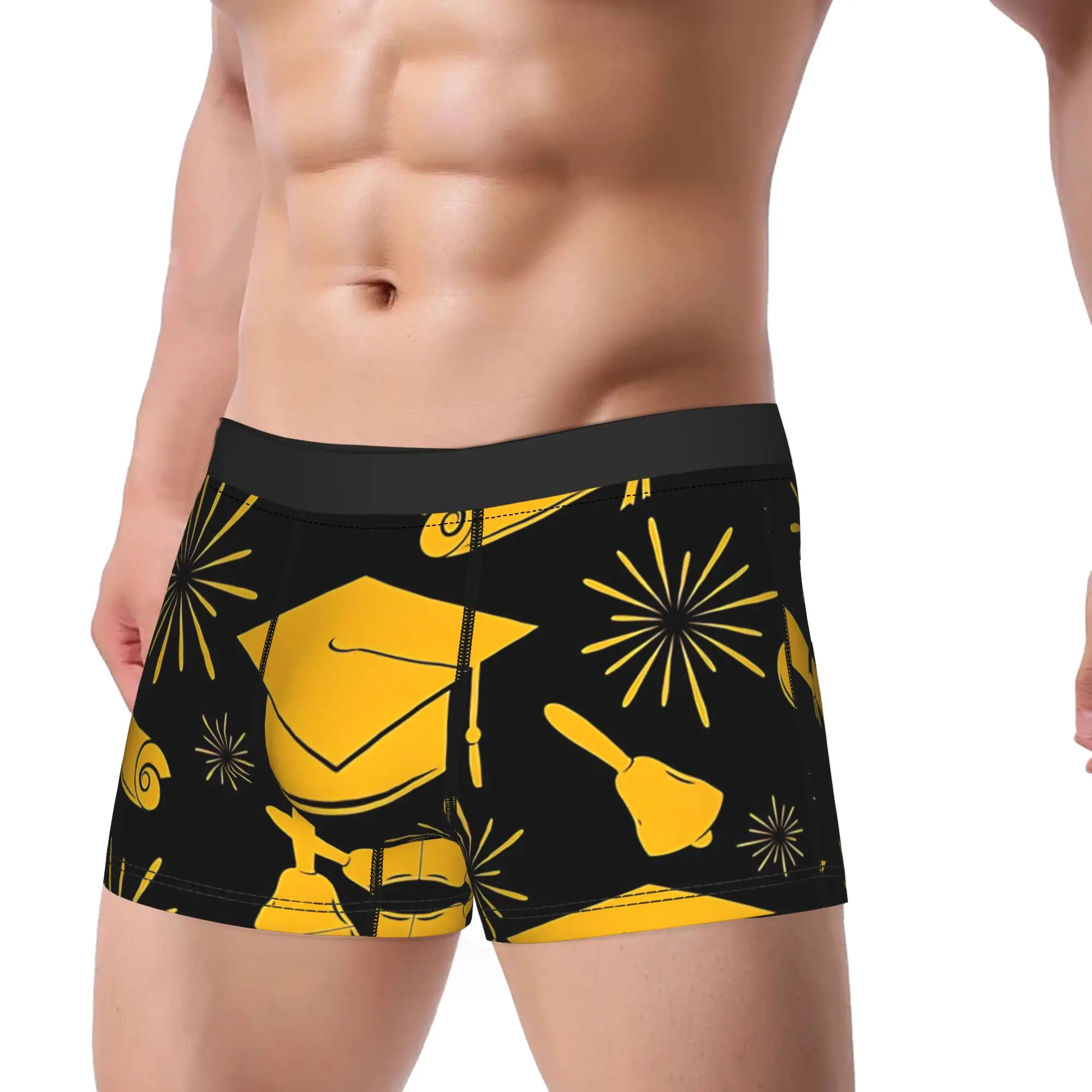 Cute Student Graduation Themed class of 2026 Underpants Breathbale Panties Man Underwear Ventilate Shorts Boxer Briefs