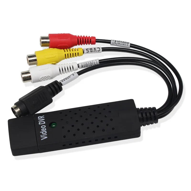 Adaptador de tarjeta de captura de Audio y vídeo, accesorio portátil USB 2022 de fácil tapa, VHS a DVD, captura de vídeo para Windows 2,0/XP/7 vista