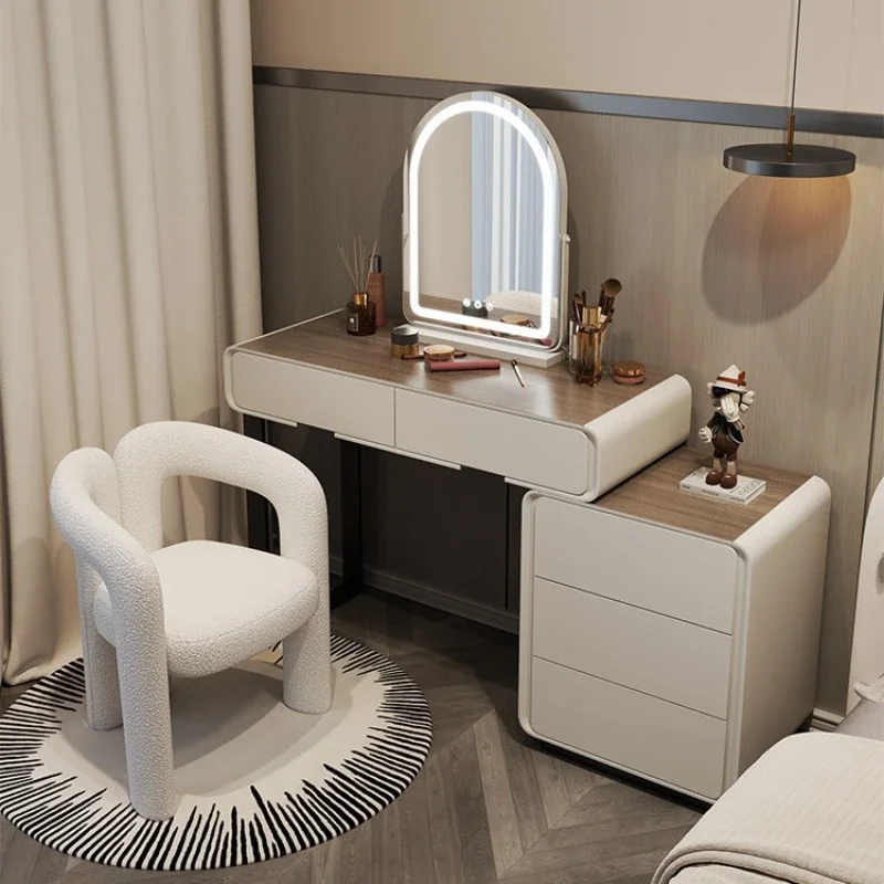 Furniture Makeup Bedroom Luxury Salon Items Minimalist Woman Dressing Table Bedside Dresser Home Girls Room Tocadores Vanity