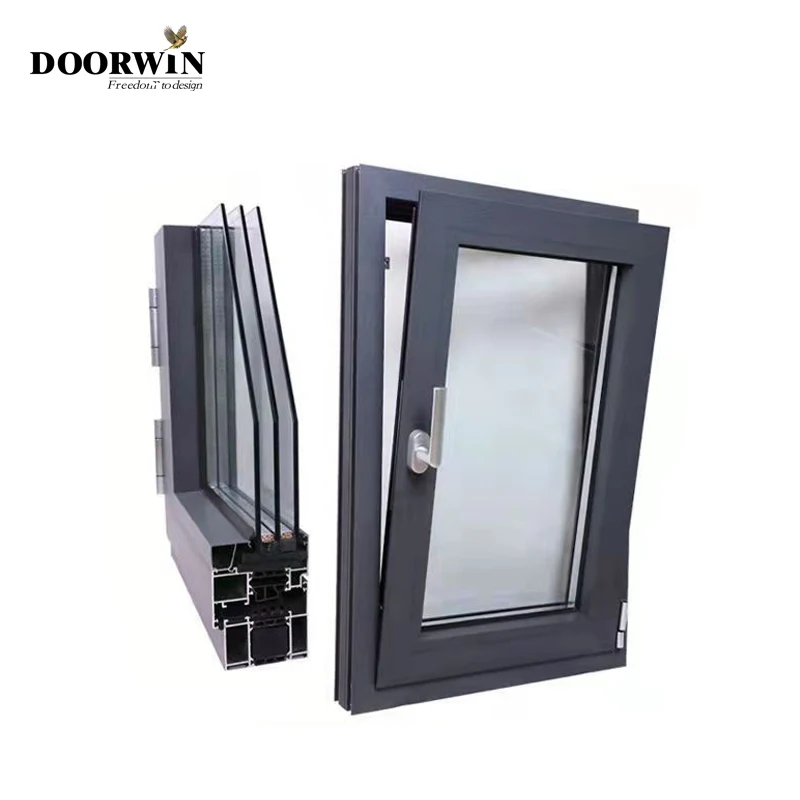 Doorwin-ventanas de baño de aluminio, certificado NFRC, lo mejor, tus vecinos han seleccionado