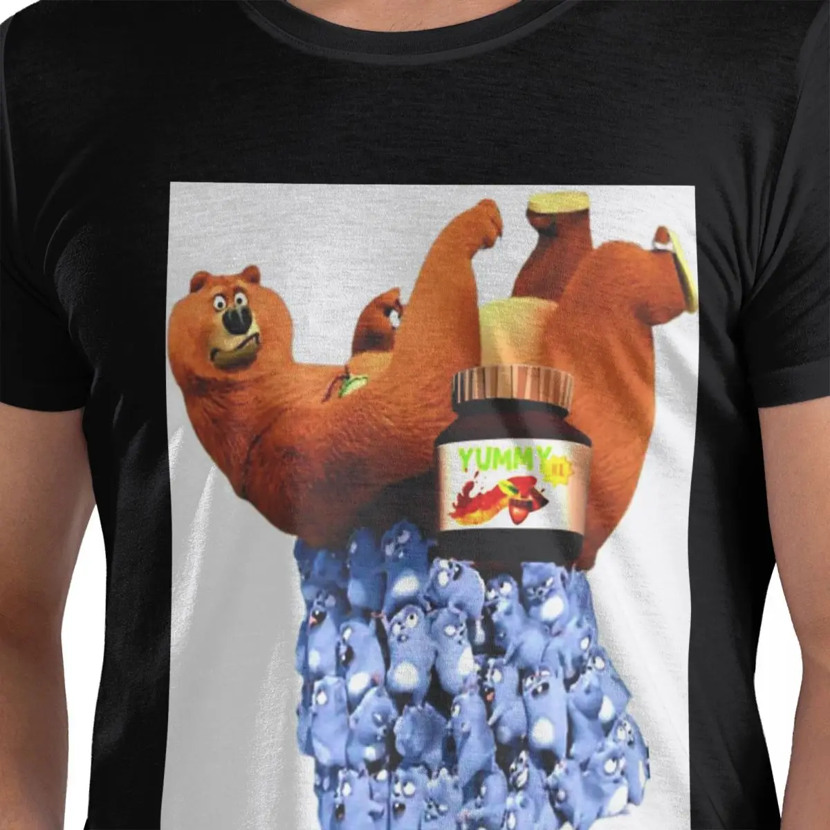 

Анимация Гриззи и Леминги, футболка из 100% хлопка с героями мультфильмов, мужские забавные футболки, мужские футболки с круглым вырезом и коротким рукавом, S-6XL