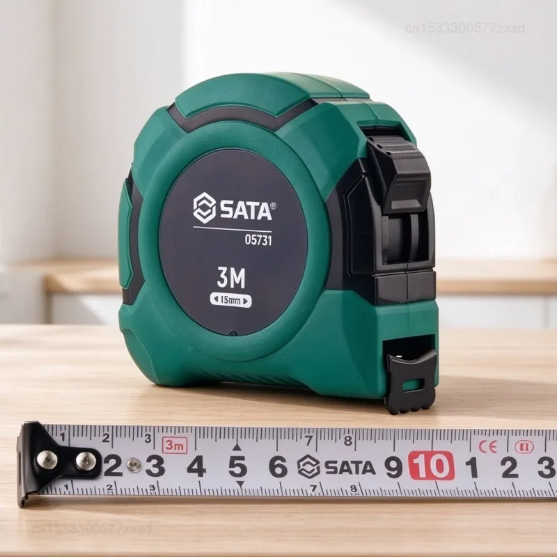 SATA Tape Measure 3/5/7.5meter Household Portable Ruler Thickened Hardened Steel Tape Locking Steel Tape Measure Retractable