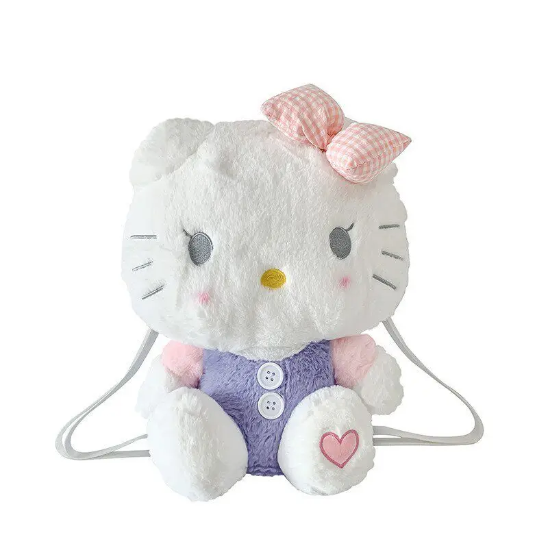

Плюшевая кукла Hello Kitty в виде рюкзака, мягкая игрушка-подушка, аниме-подарок, украшение для комнаты