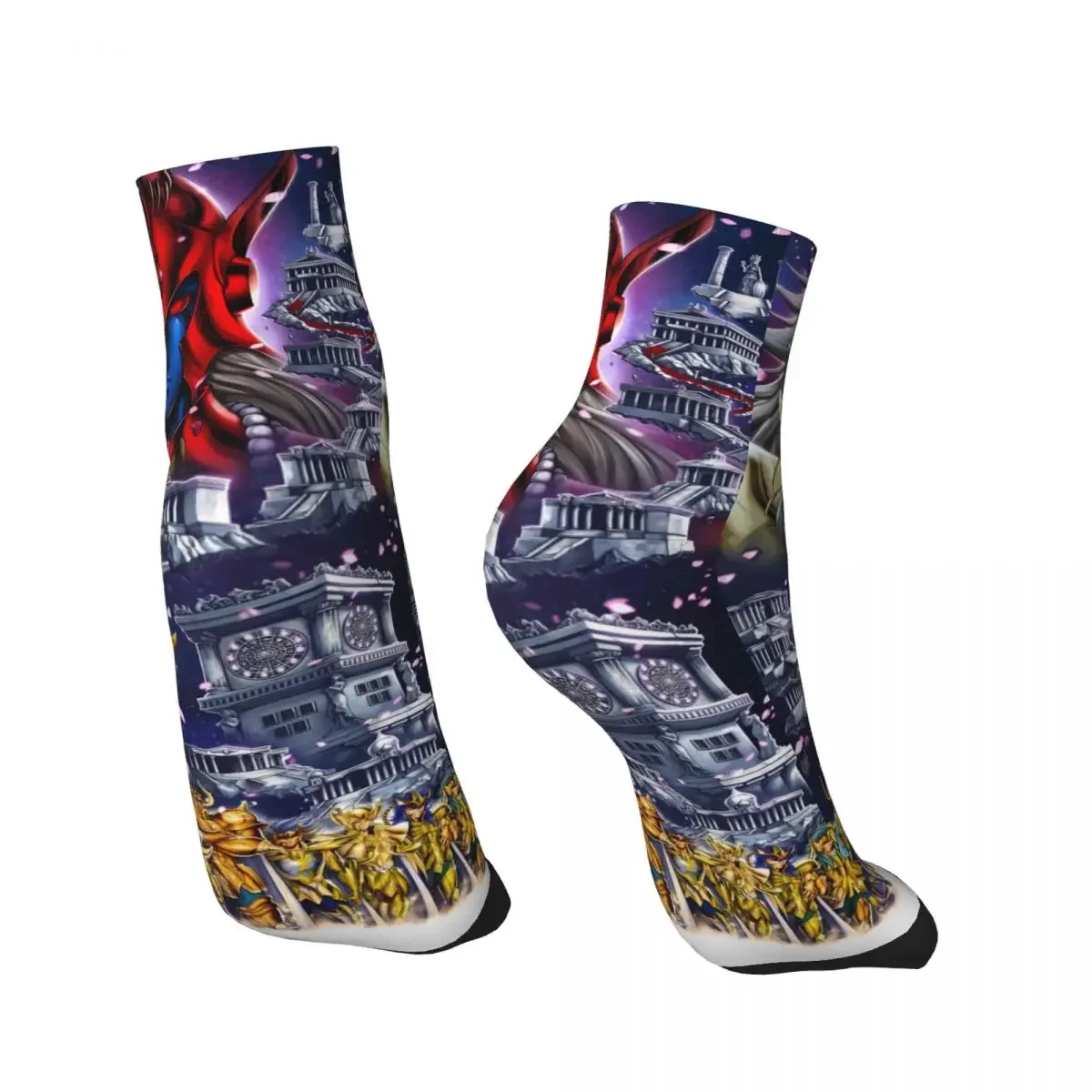 Andromeda Shun Saint Seiya Anime Ankle Socks Male Mens Women Winter Stockings Printed